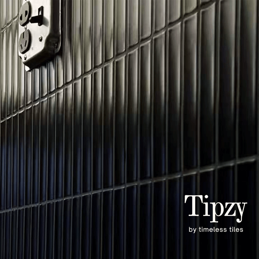 โมเสค TIMELESS TILES รุ่น TIPZY 27.5X29.6 ซม. สีดำ ผิวด้าน กระเบื้องผนัง_4